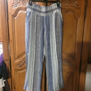 Maurices Blue and White Striped Pants